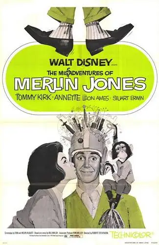 The Misadventures of Merlin Jones (1964) Men's Colored  Long Sleeve T-Shirt - idPoster.com