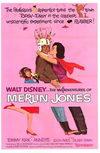 The Misadventures of Merlin Jones (1964) White T-Shirt - idPoster.com