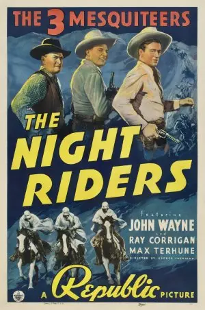The Night Riders (1939) White T-Shirt - idPoster.com