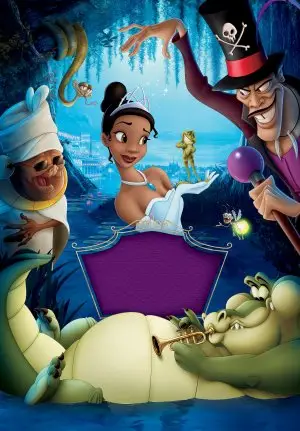 The Princess and the Frog (2009) White T-Shirt - idPoster.com