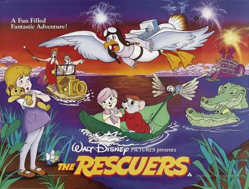 The Rescuers (1977) Women's Colored T-Shirt - idPoster.com