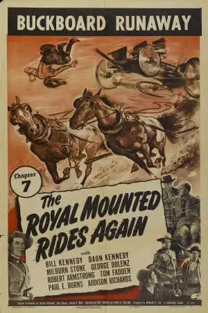 The Royal Mounted Rides Again (1945) White T-Shirt - idPoster.com