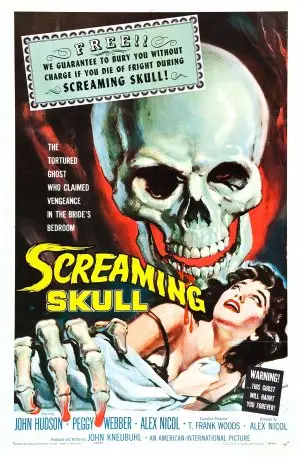 The Screaming Skull (1958) White T-Shirt - idPoster.com