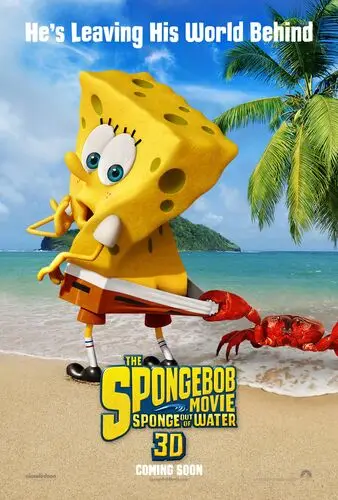 The SpongeBob Movie Sponge Out of Water (2015) White Tank-Top - idPoster.com