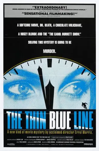 The Thin Blue Line (1988) White T-Shirt - idPoster.com