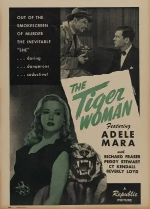 The Tiger Woman (1945) Drawstring Backpack - idPoster.com