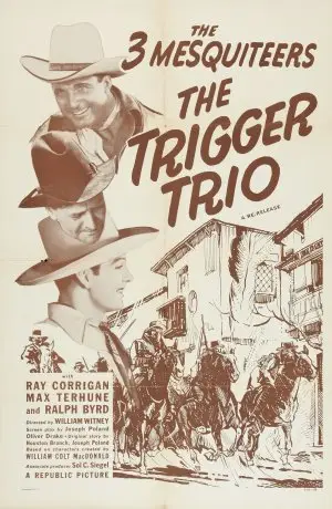 The Trigger Trio (1937) Drawstring Backpack - idPoster.com