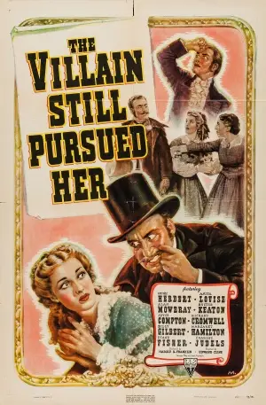 The Villain Still Pursued Her (1940) White T-Shirt - idPoster.com