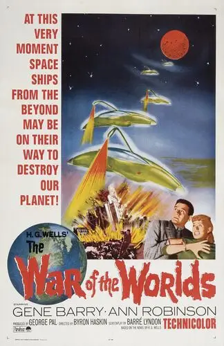 The War of the Worlds (1953) Women's Colored T-Shirt - idPoster.com