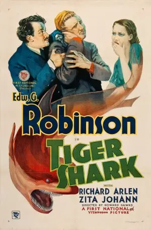 Tiger Shark (1932) White T-Shirt - idPoster.com