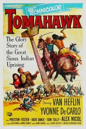 Tomahawk (1951) Drawstring Backpack - idPoster.com