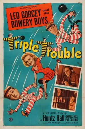 Triple Trouble (1950) White T-Shirt - idPoster.com