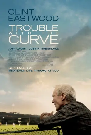 Trouble with the Curve (2012) White T-Shirt - idPoster.com