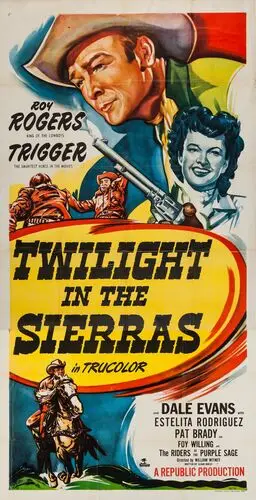 Twilight in the Sierras (1950) Men's Colored Hoodie - idPoster.com