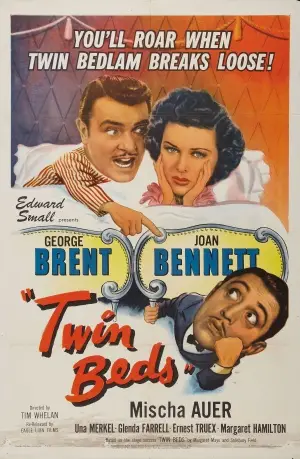 Twin Beds (1942) White T-Shirt - idPoster.com