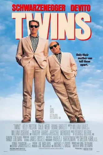 Twins (1988) Men's Colored Hoodie - idPoster.com