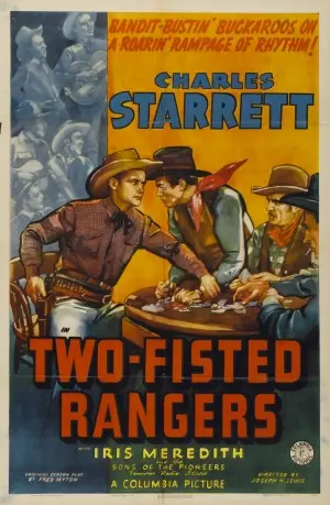 Two-Fisted Rangers (1939) Men's Colored Hoodie - idPoster.com