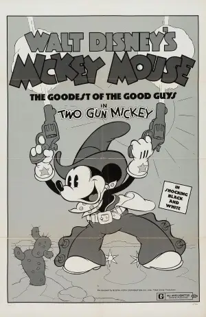 Two-Gun Mickey (1934) White T-Shirt - idPoster.com