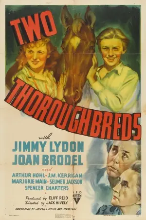 Two Thoroughbreds (1939) Women's Colored Hoodie - idPoster.com