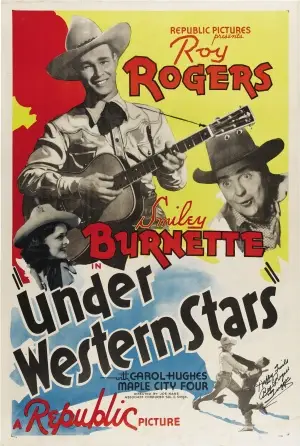 Under Western Stars (1938) Drawstring Backpack - idPoster.com
