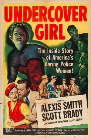 Undercover Girl (1950) Men's Colored  Long Sleeve T-Shirt - idPoster.com