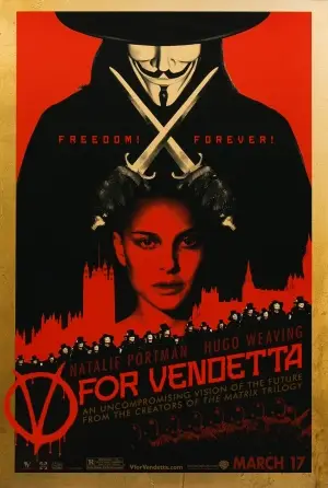 V For Vendetta (2005) White T-Shirt - idPoster.com