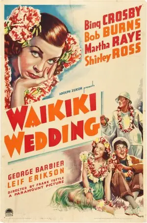 Waikiki Wedding (1937) Men's Colored  Long Sleeve T-Shirt - idPoster.com