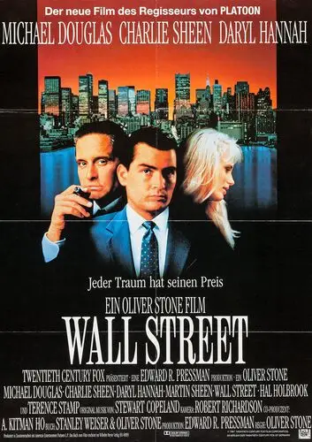Wall Street (1987) Women's Colored T-Shirt - idPoster.com