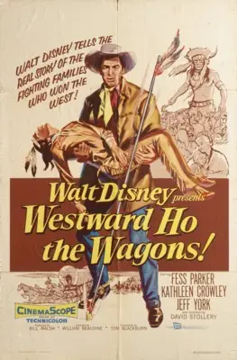 Westward Ho, the Wagons! (1956) White T-Shirt - idPoster.com