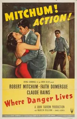 Where Danger Lives (1950) White T-Shirt - idPoster.com