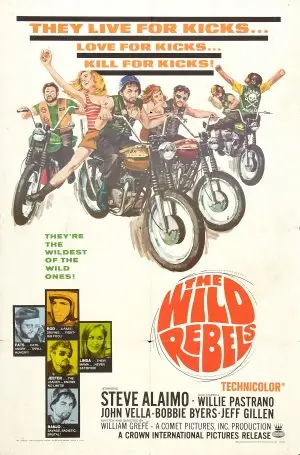 Wild Rebels (1967) Men's Colored Hoodie - idPoster.com