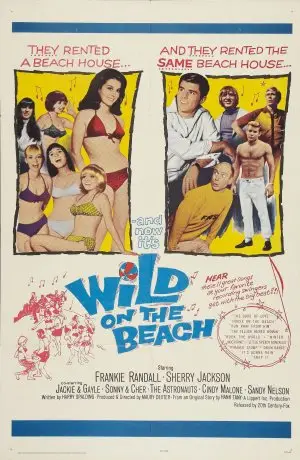 Wild on the Beach (1965) Men's Colored  Long Sleeve T-Shirt - idPoster.com