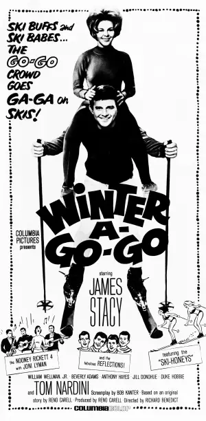 Winter A-Go-Go (1965) Drawstring Backpack - idPoster.com