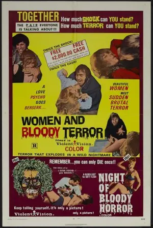 Women and Bloody Terror (1969) White T-Shirt - idPoster.com