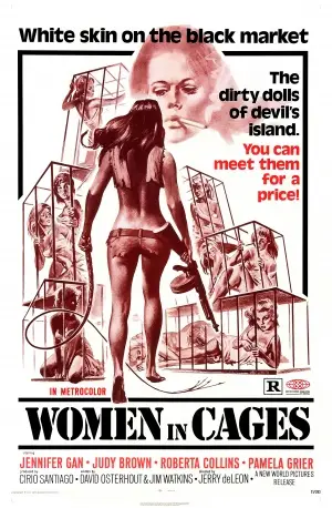 Women in Cages (1971) Drawstring Backpack - idPoster.com