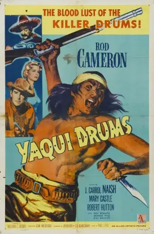 Yaqui Drums (1956) White T-Shirt - idPoster.com