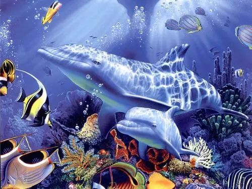 Underwater World Fridge Magnet picture 105801