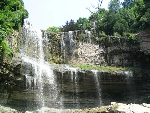 Waterfalls White T-Shirt - idPoster.com
