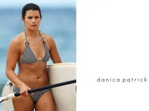 Danica Patrick White Tank-Top - idPoster.com