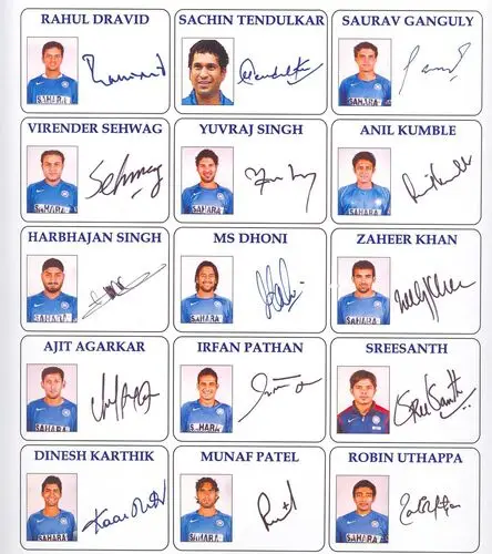 Indian Cricket Team Fridge Magnet picture 200336