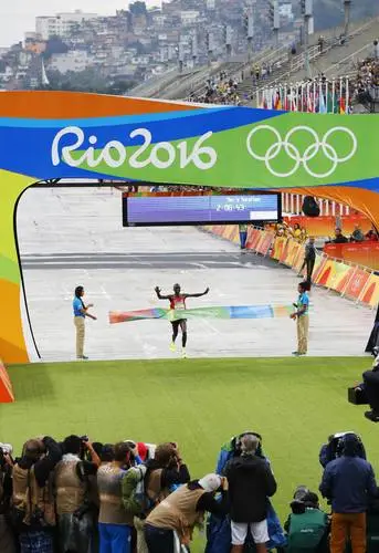 Olympics Athletes run Fridge Magnet picture 536314