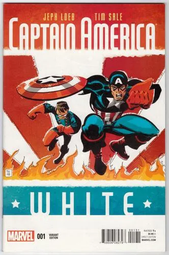 Captain America - White Fridge Magnet picture 1020429