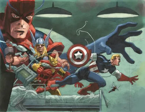 Captain America - White Men's Colored Hoodie - idPoster.com