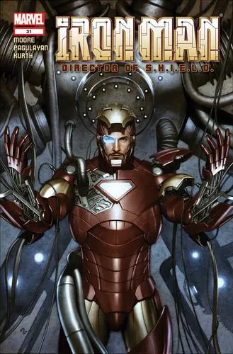 Iron Man - Director of S.H.I.E.L.D Men's Colored  Long Sleeve T-Shirt - idPoster.com