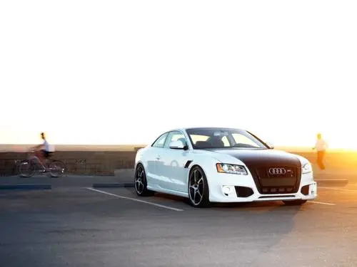 2009 Abt Audi AS5 and AS5-R White Tank-Top - idPoster.com