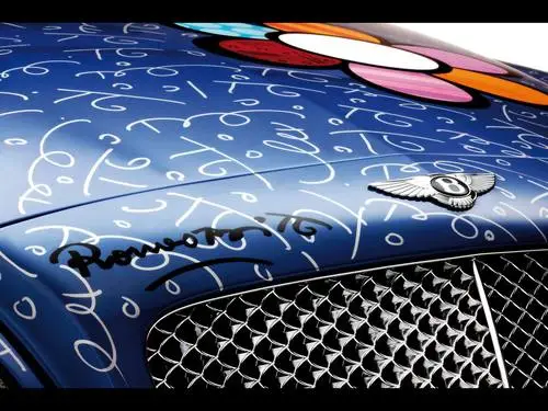 2009 Bentley Continental GT by Romero Britto Men's Colored Hoodie - idPoster.com