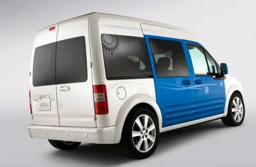 2009 Ford Transit Connect Family One Concept Women's Colored Hoodie - idPoster.com