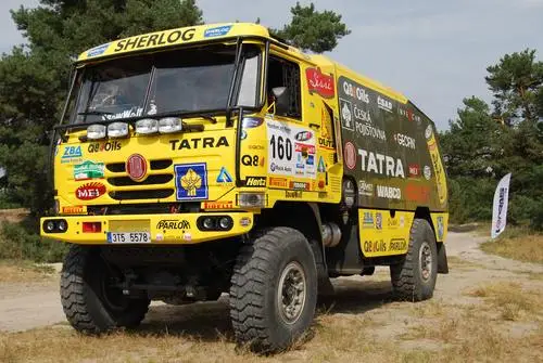 2009 Tatra 815 Dakar Men's Colored  Long Sleeve T-Shirt - idPoster.com