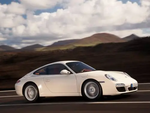 2009 Porsche 911 Carrera and Carrera S Coupe and Convertible White T-Shirt - idPoster.com