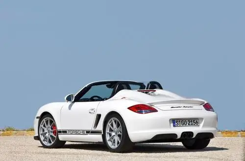 2010 Porsche Boxster Spyder White Tank-Top - idPoster.com